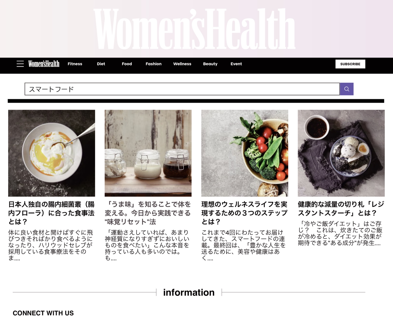 Woman’s Health 日本語版でコラム連載を開始