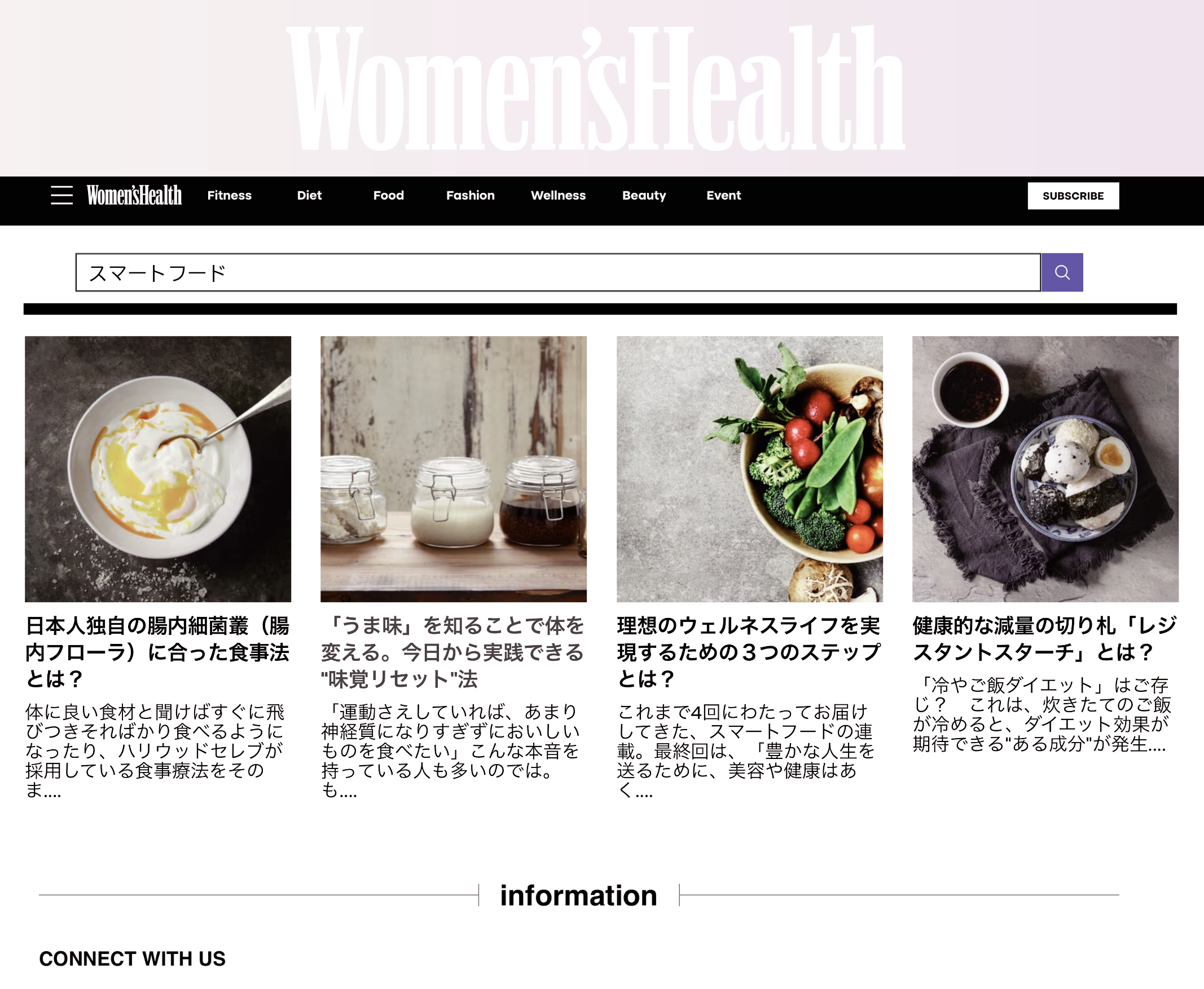 Woman’s Health 日本語版でコラム連載を開始